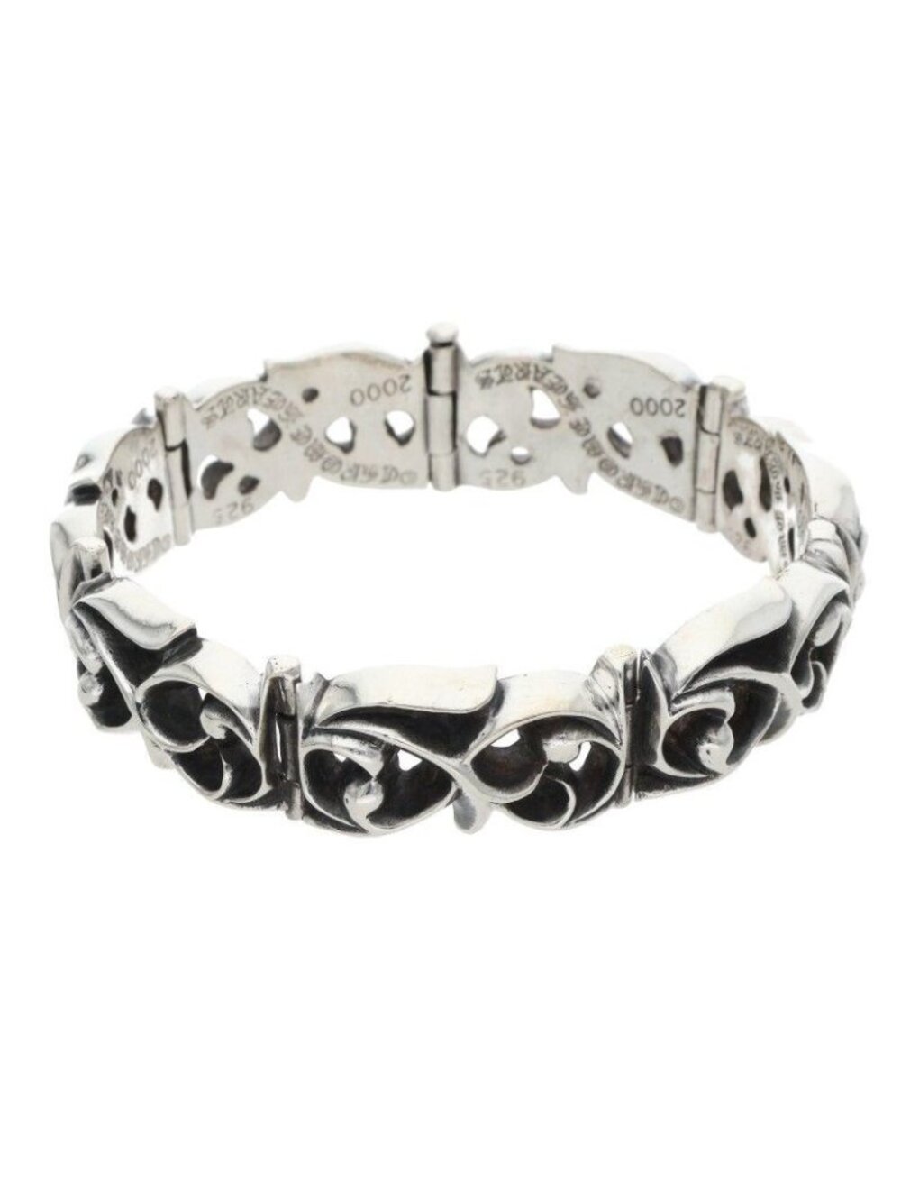 Chrome Hearts Etrnity Vine Band Link Eternity Silver Bracelet
